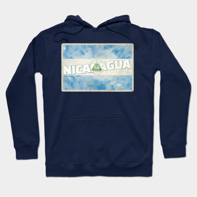 Nicaragua Vintage style retro souvenir Hoodie by DesignerPropo